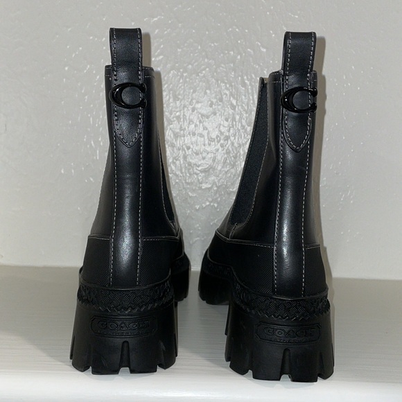 COACH Jayla Leather Black Bootie Size 8B, NWOT - Picture 6 of 10
